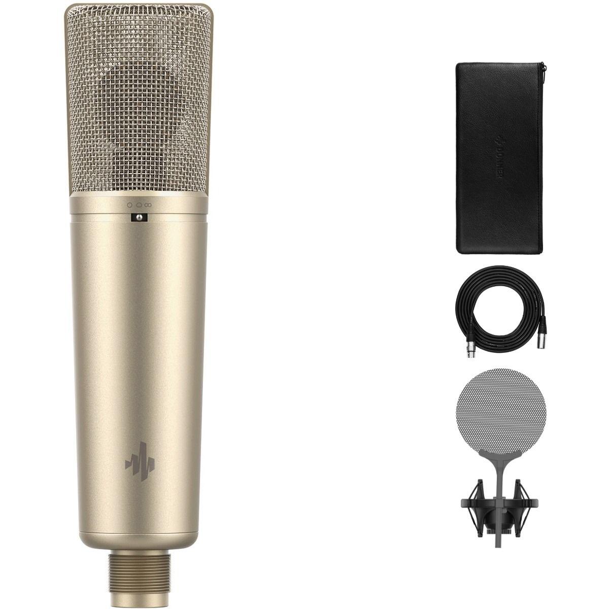 Donner DC-87 stormembran kondensatormikrofon med shock mount