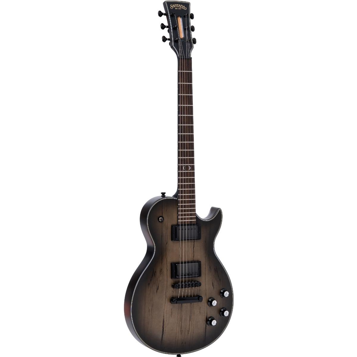 Santana Serpens Deluxe Limited Run el-gitar i satin brown burst med Pearloid Moon-innlegg