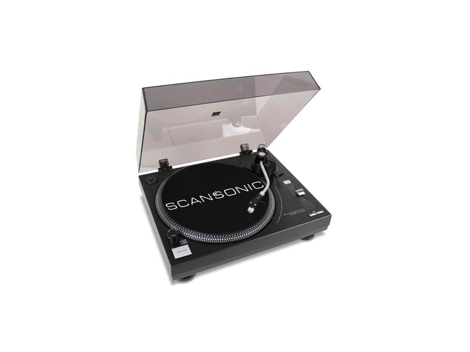 Scansonic USB100 platespiller i svart med USB-utgang