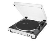 Audio-Technica AT-LP60XBT platespiller i hvit utførelse med Bluetooth