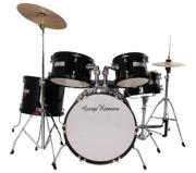 George Hennesey JBJ1049A komplett barnetrommesett med fem trommer, cymbal og hi-hat