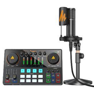 Maono Maonocaster E2A podcast-mikser med kondensatormikrofon