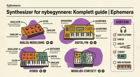 Synthesizer for nybegynnere: Komplett guide | Ephemera