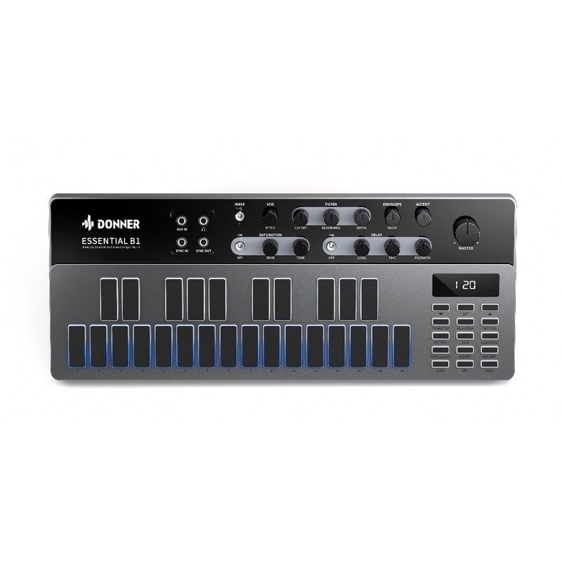 Donner Essential B1 analog bass-synthesizer med innebygd sequencer