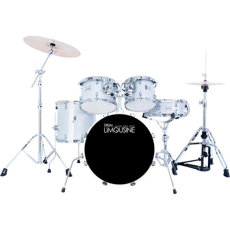 Drum Limousine Blaster 20 SG femdelt trommesett i silver glitter med stativer