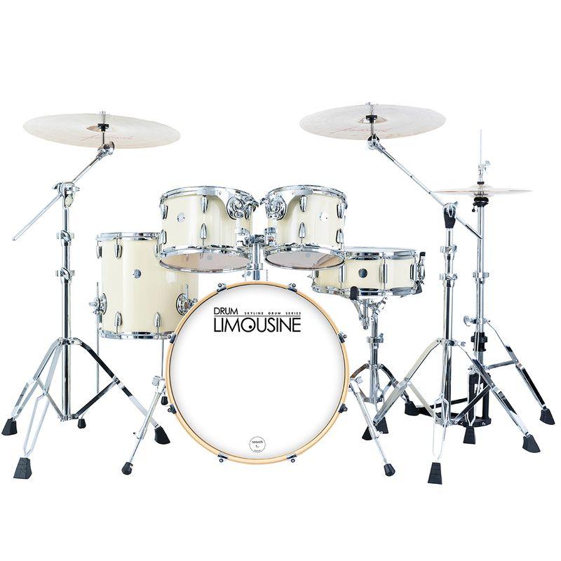Drum Limousine Skyline 20 CR shell pack i creme med agathis-kjeler