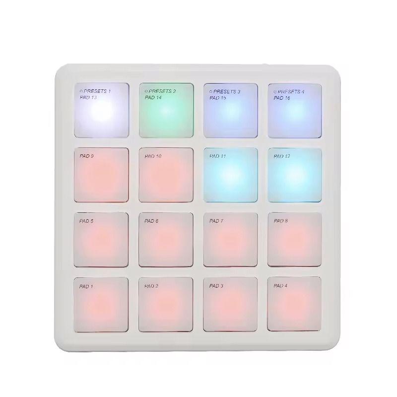 M-vave SMC Pad Pocket trådløs pad-controller med 16 RGB-pads