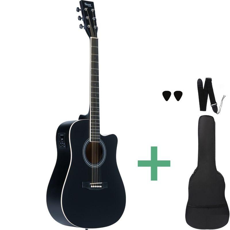 Sant Guitars AC-86EQ elektroakustisk westerngitar i satin black