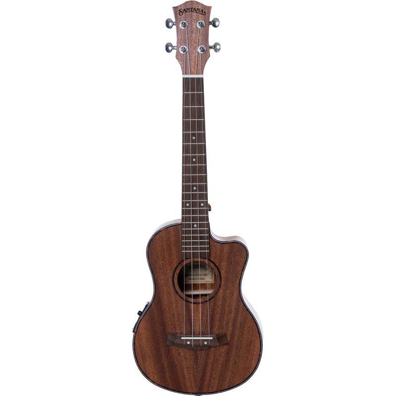 Santana U6 T tenorukulele med massiv mahognitopp og cutaway